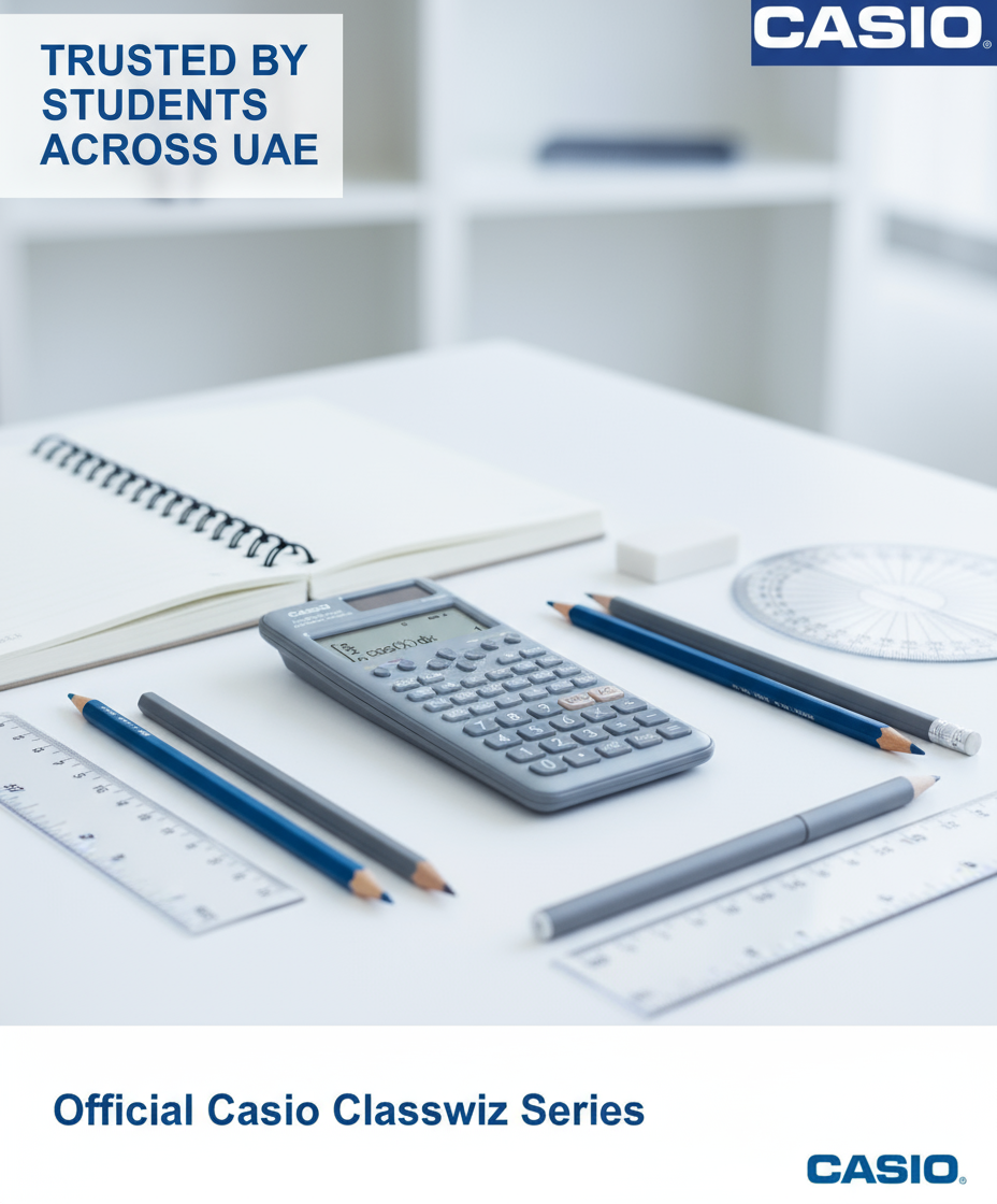 Scientific Calculator Casio FX-991ES Plus 2nd Edition - 417 Functions for Students & Engineers UAE