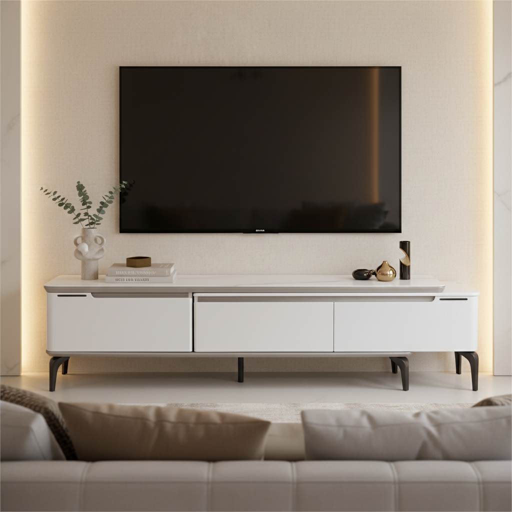 Ceramic Top High Gloss TV Stand | IH TV E07-13 | 280cm & 170cm