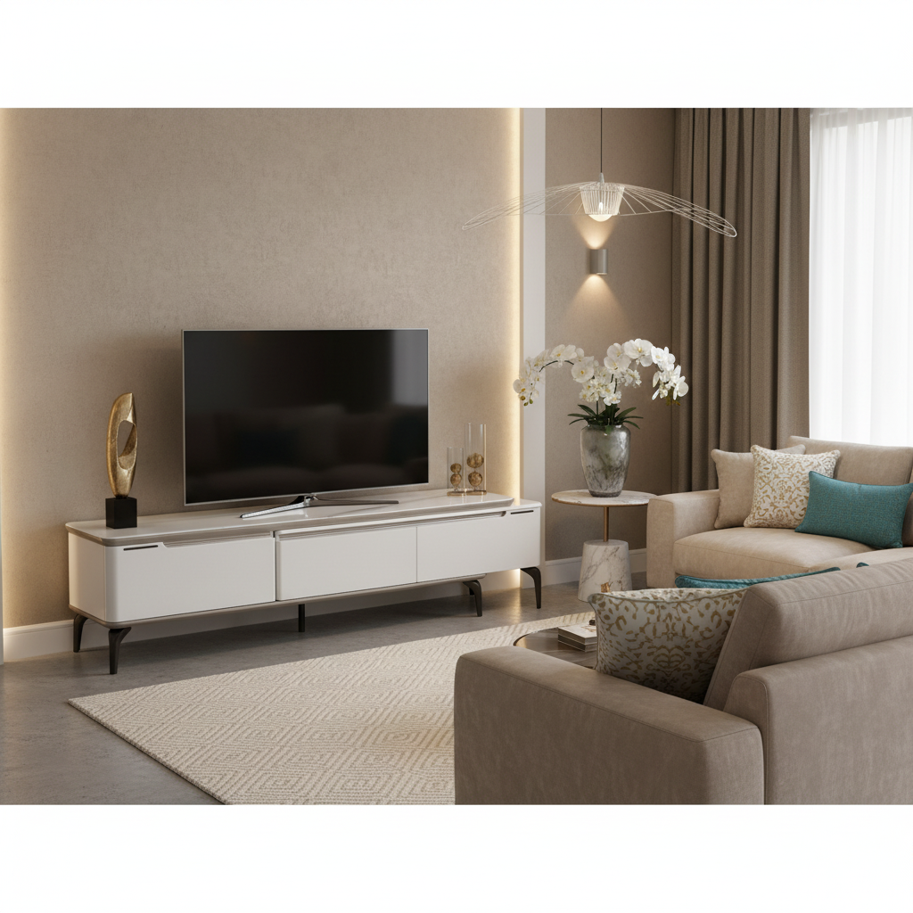 Ceramic Top High Gloss TV Stand | IH TV E07-13 | 280cm & 170cm