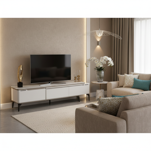 Ceramic Top High Gloss TV Stand | IH TV E07-13 | 280cm & 170cm