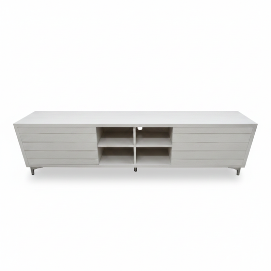 TV Stand 160cm | White Entertainment Unit | IH TV299-1.6 | INFINI HOMES UAE