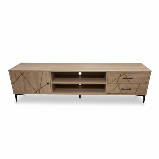 TV Stand 160CM Light Oak | IH TV885-1.6 | INFINI HOMES UAE