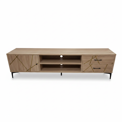 TV Stand 180cm | Light Oak Media Console | IH TV885-1.8 | UAE Delivery