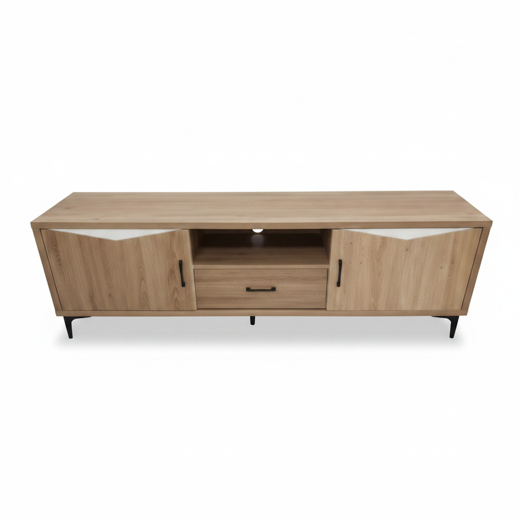 Beech White TV Stand 180cm | IH TV149-1.8 | UAE-Wide Delivery