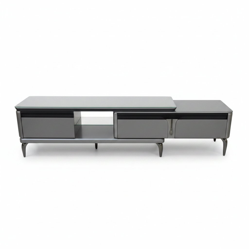 High Gloss TV Stand with Ceramic Top 170cm – Buy Online UAE | INFINI HOMES