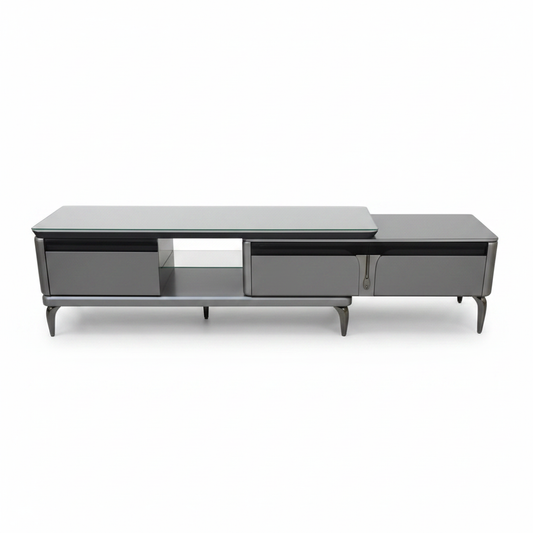 High Glossy TV Stand with Ceramic Top | 170cm | INFINI HOMES UAE