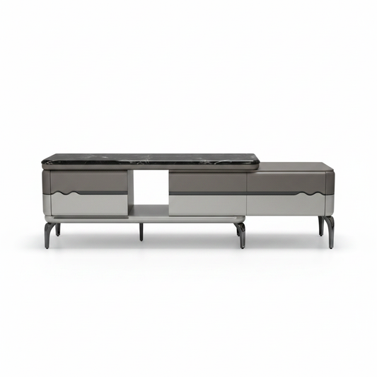 Marble Top High Gloss TV Stand | 280cm & 170cm | INFINI HOMES UAE