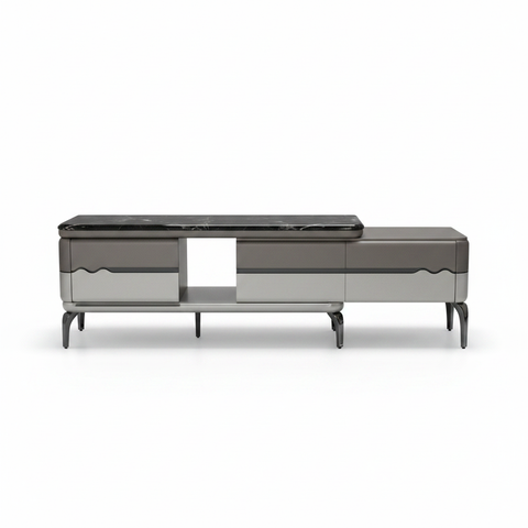 Marble Top High Gloss TV Stand | 280cm & 170cm | INFINI HOMES UAE