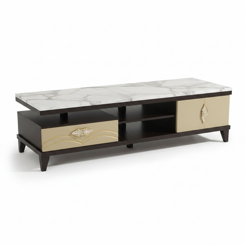 Marble Center Table 1.2m | Luxury Coffee Table UAE – INFINI HOMES