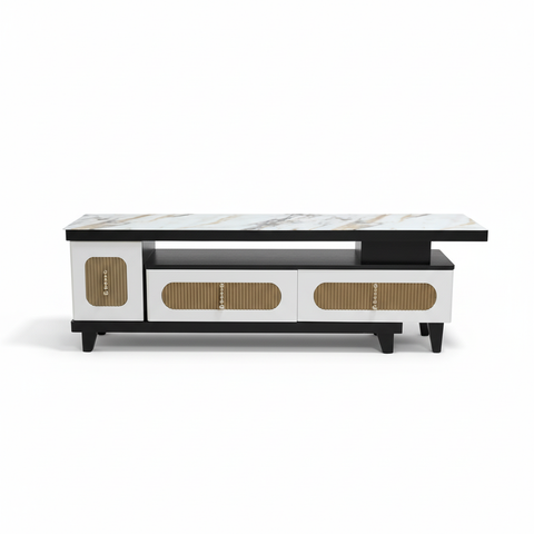 High Gloss TV Stand with 4mm Glass Top | 150cm | IH TV 180B