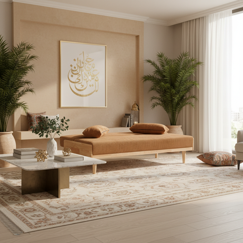 Sofa Cumbed Brown | Convertible Sofa Bed UAE | IH SB-1172