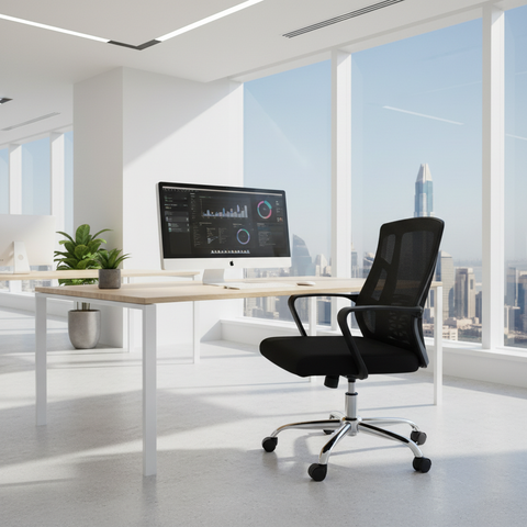 Office Chair Black IH 255 H BLK | Premium Ergonomic Seating Dubai UAE