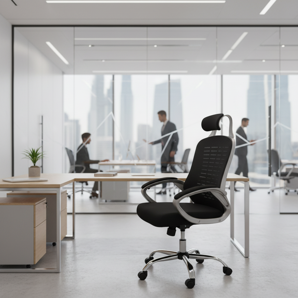 Ergonomic Mesh High Back Office Chair with Headrest UAE | Executive Chair Dubai | IH 6841(878)