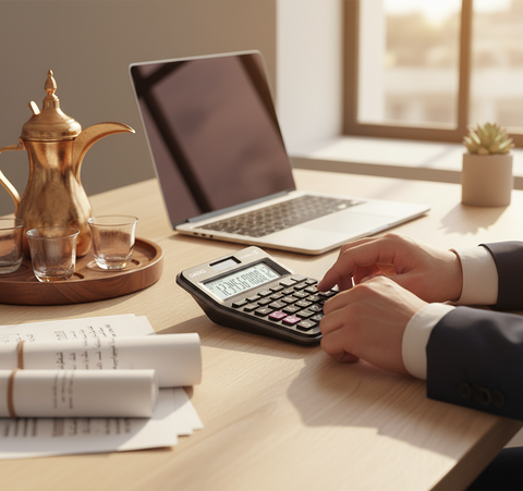 Casio MJ-120D Plus Desktop Calculator 12 Digit - UAE Office Calculator with Tax Function