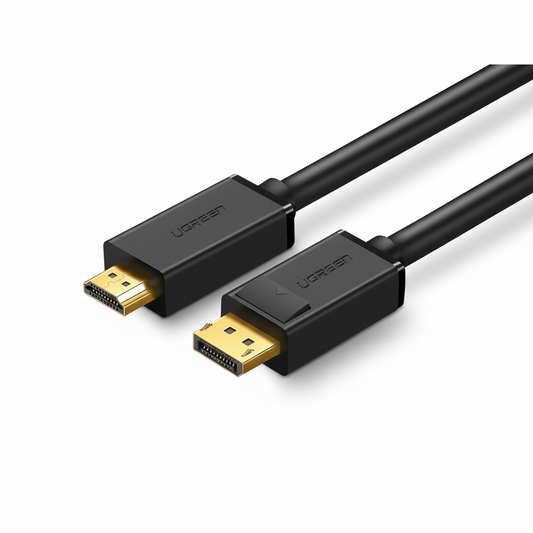 UGREEN DP101 DisplayPort to HDMI Cable 2M Black | 4K Display Adapter UAE | Dubai Abu Dhabi Sharjah Ajman Umm Al Quwain Ras Al Khaimah Fujairah