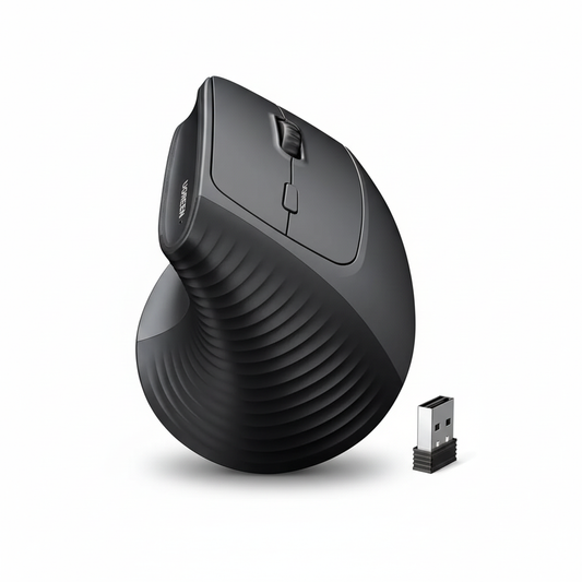 Wireless Vertical Ergonomic Mouse 57° – 2.4G USB, 4-Level DPI, Noiseless Click | UAE Stock – Dubai, Abu Dhabi, Sharjah, Ajman, Fujairah, Ras Al Khaimah & Umm Al Quwain