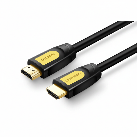 UGREEN HD101 HDMI Cable 4K 30Hz 5M - Premium Round Cable Yellow Black | UAE Stock