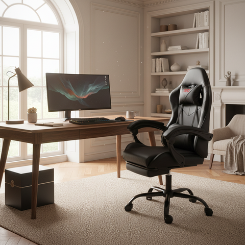 Premium Gaming Chair UAE - Black Ergonomic Office Chair | IH FR35