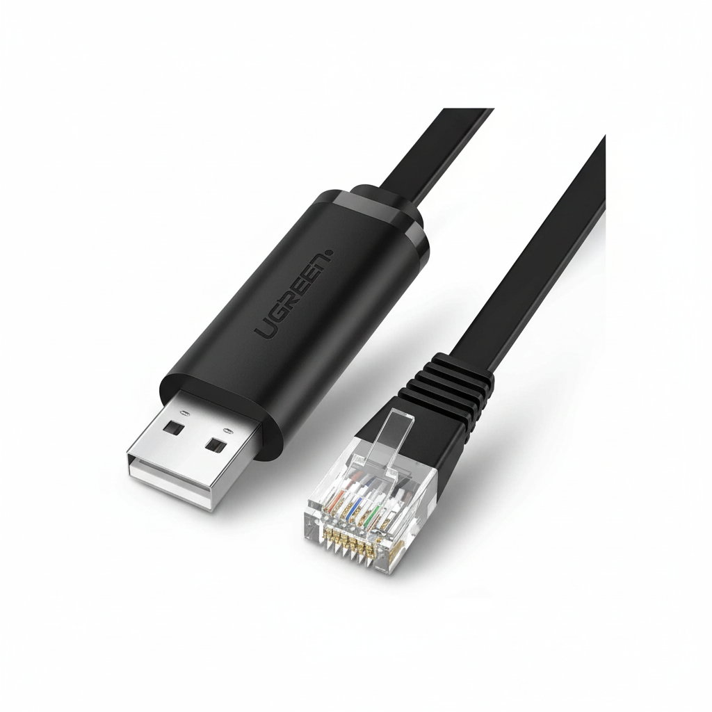 UGREEN CM204 USB to RJ45 Console Cable 1.5M - Dubai, Abu Dhabi, Sharjah, Ajman, UAQ, RAK, Fujairah | UAE Stock