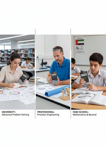 Scientific Calculator 552 Functions - Black | Student & Professional Calculator UAE