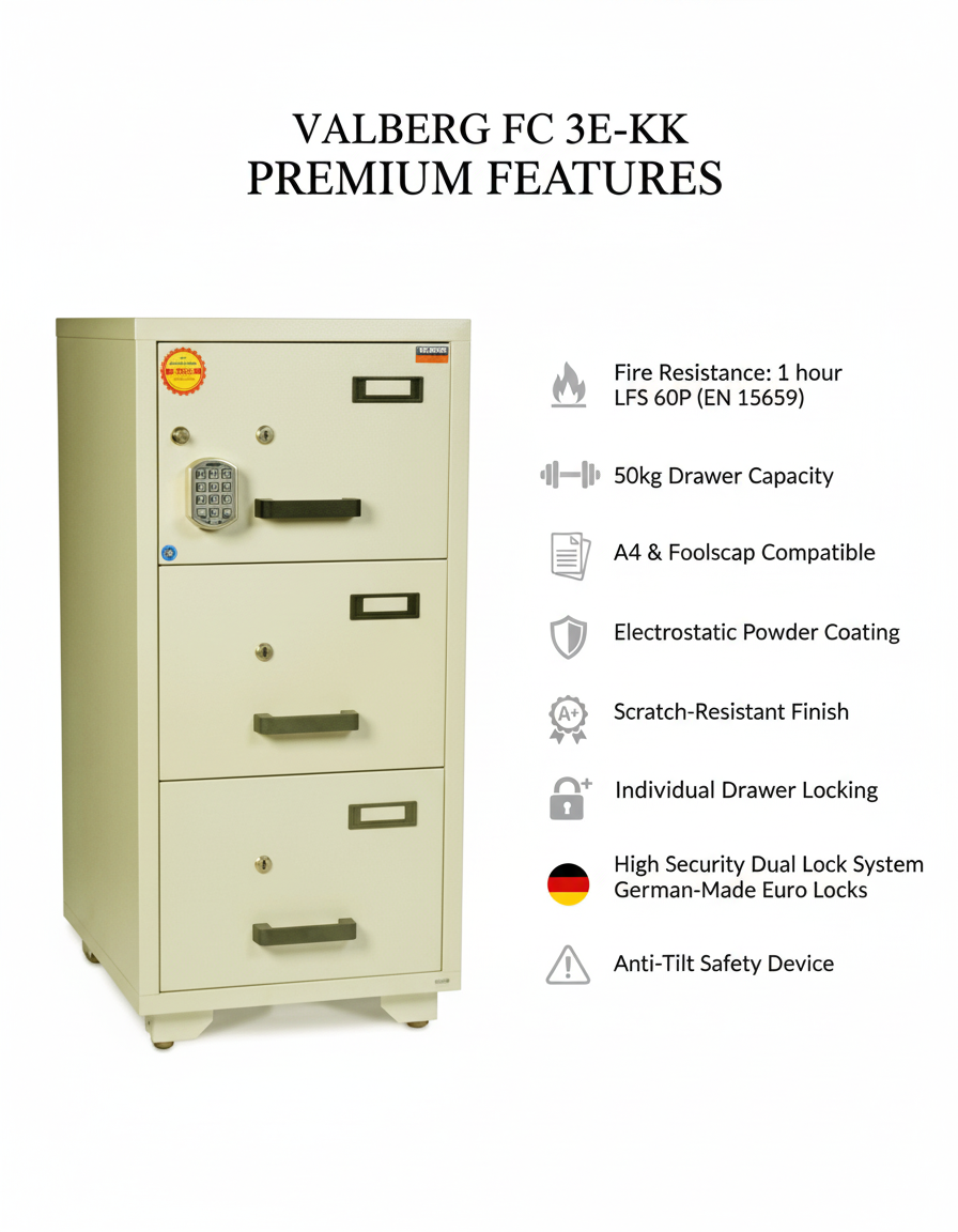 Valberg FC 3E-KK Fire Resistant Safe UAE - Premium Security Storage Dubai
