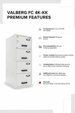 Valberg FC 4K-KK Fire Resistant Safe UAE - Premium Security Storage Dubai