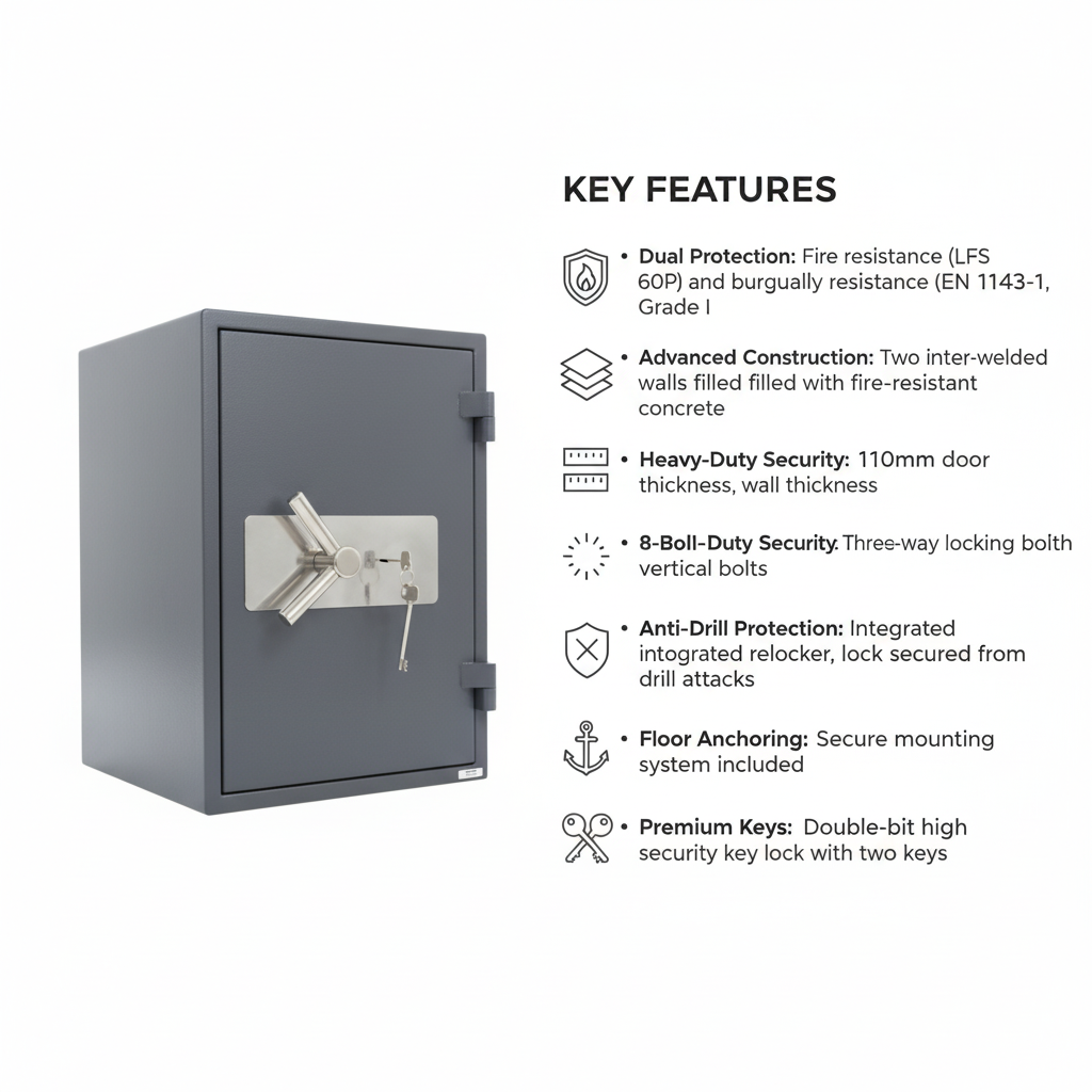 Valberg Garant 67KL Fire & Anti-Theft High Security Safe Dubai UAE