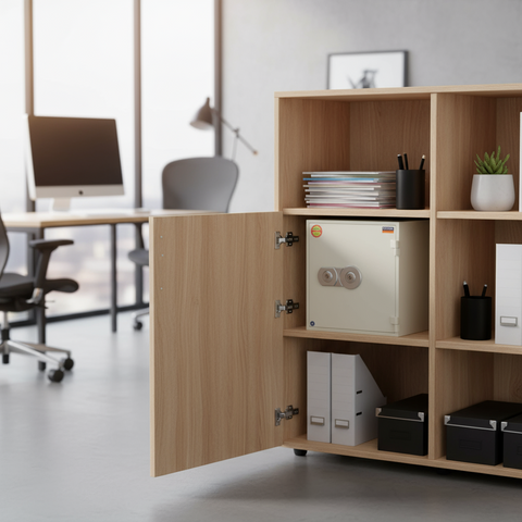 Fire Resistant Safe UAE | Valberg FRS-49 KL White Safe with Dual Key Lock | Dubai Abu Dhabi