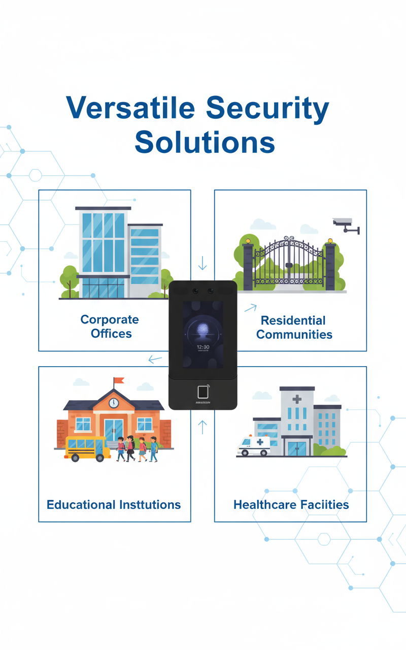 Hikvision DS-K1T342MFWX Face Recognition Access Control Terminal - Fingerprint & Card Reader