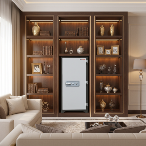 SAFIRE FR 1260 Fire Resistant Safe in UAE Villa Living Room – Premium Home Security Storage Solution
