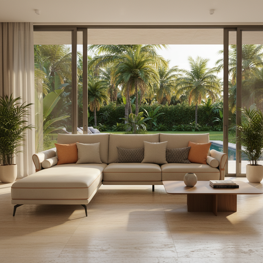Corner Sofa IH CS-1086 | Premium L-Shape Sofa UAE