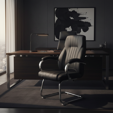 IH 923V PU Visitor Chair | Office Guest Seating UAE