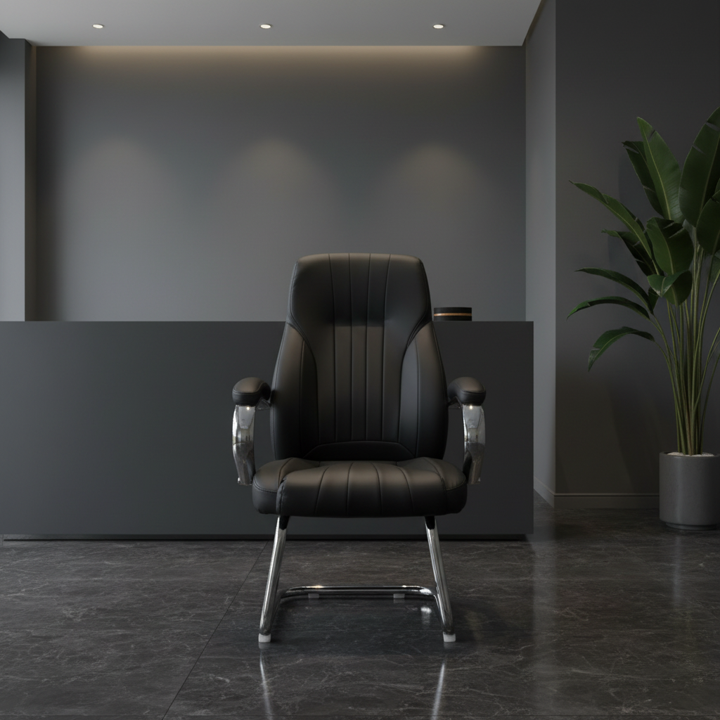 IH 923V PU Visitor Chair | Office Guest Seating UAE