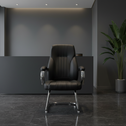 IH 923V PU Visitor Chair | Office Guest Seating UAE