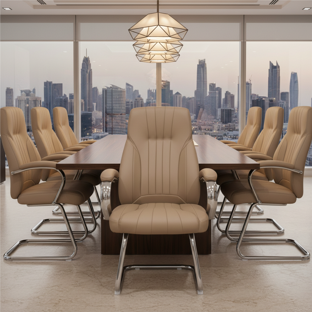 IH 923V PU Visitor Chair | Office Guest Seating UAE