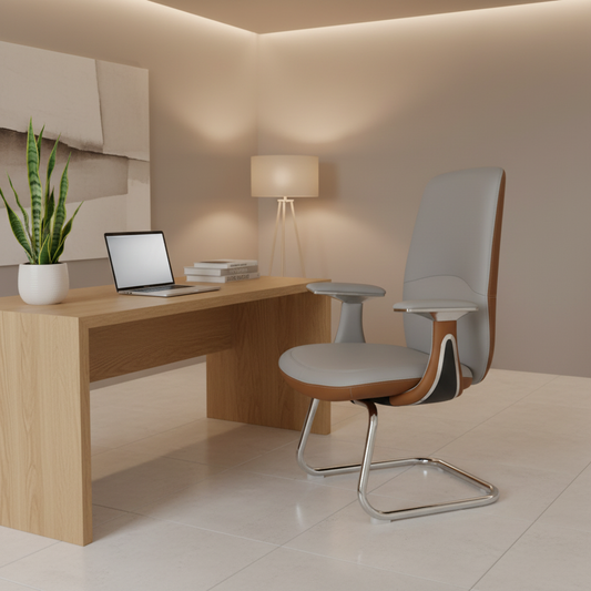 Premium PU Visitor Chair IH C52 | Office Seating Dubai UAE