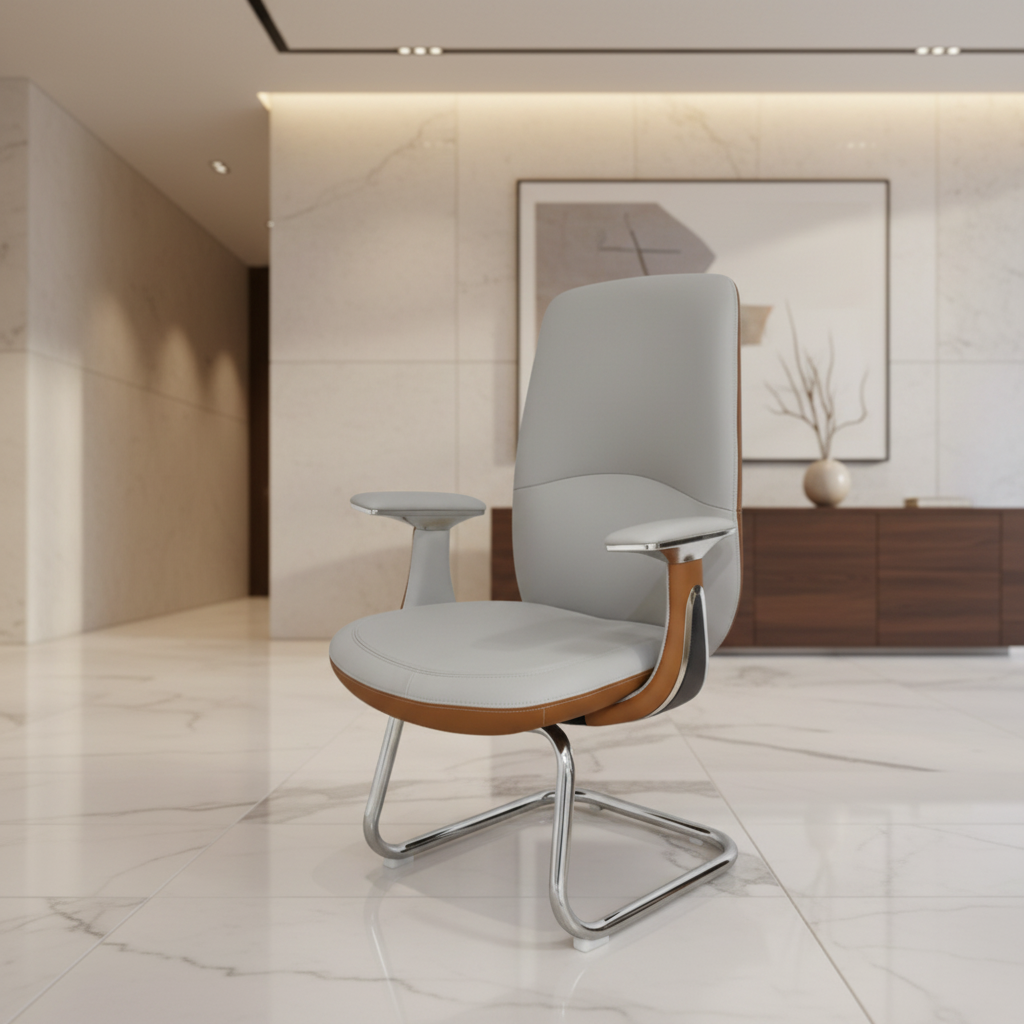 Premium PU Visitor Chair IH C52 | Office Seating Dubai UAE