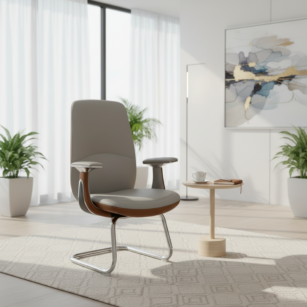 Premium PU Visitor Chair IH C52 | Office Seating Dubai UAE