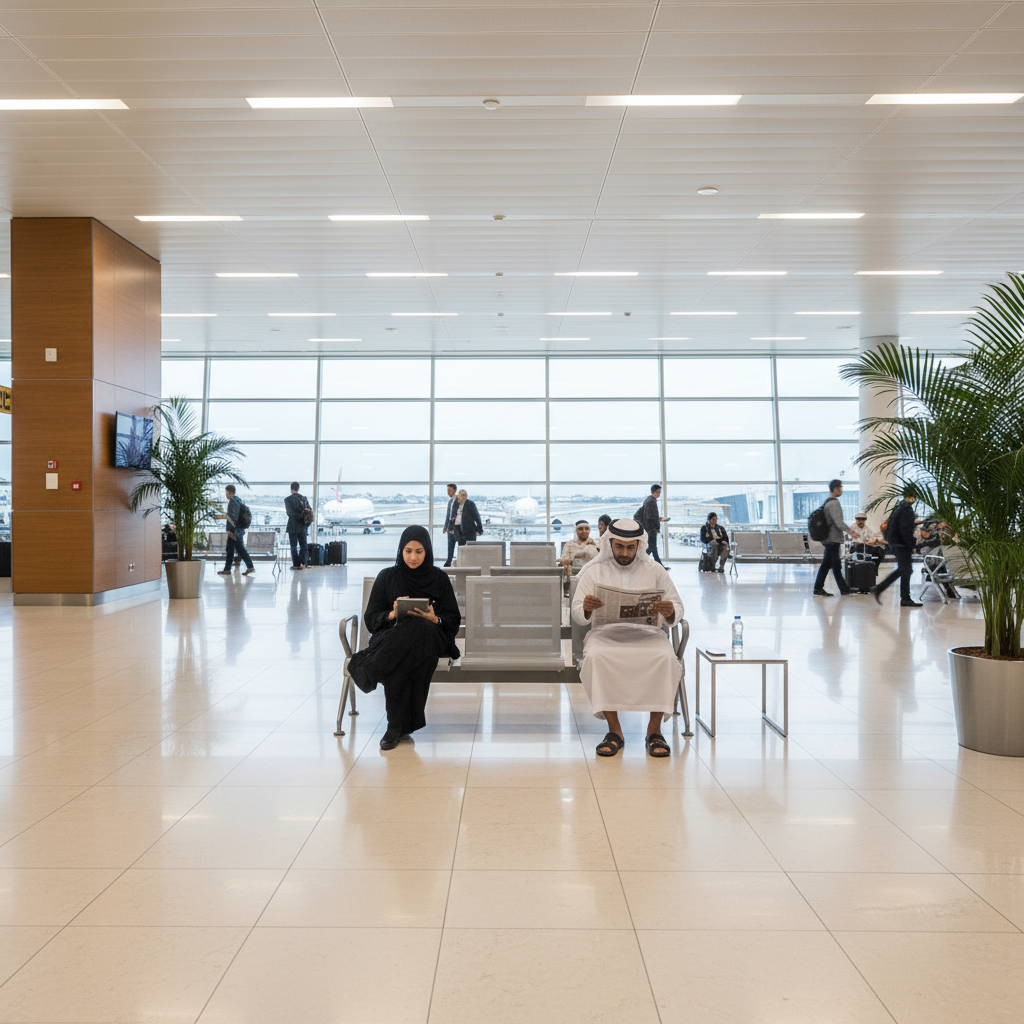 Airport Chair 3-Seater Steel Silver IH A405 - UAE Waiting Chairs