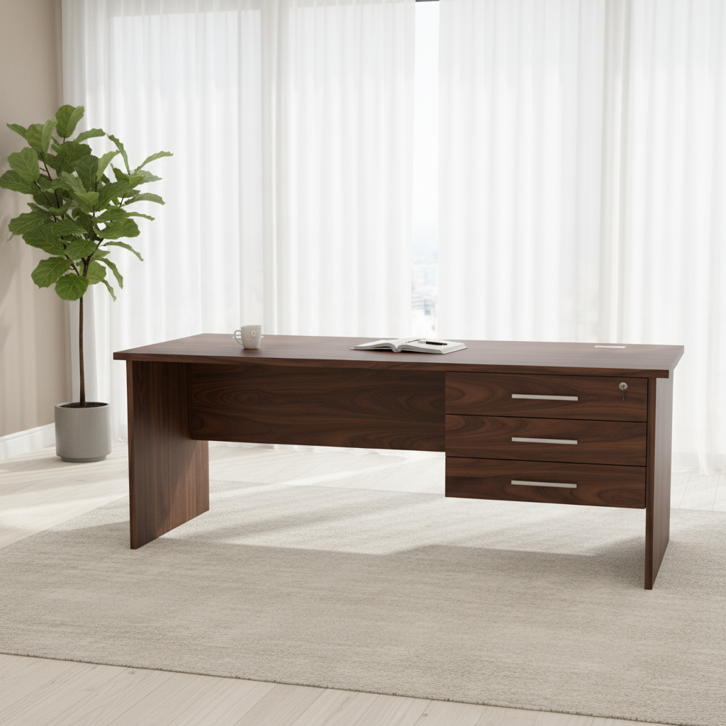 Office Desk Walnut IH 120 WLT | Premium Workspace Furniture UAE