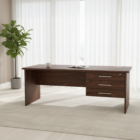 Office Desk Walnut IH 120 WLT | Premium Workspace Furniture UAE