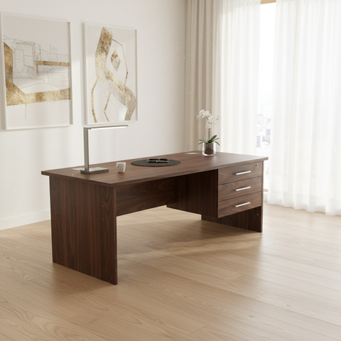 Office Desk Walnut IH 120 WLT | Premium Workspace Furniture UAE