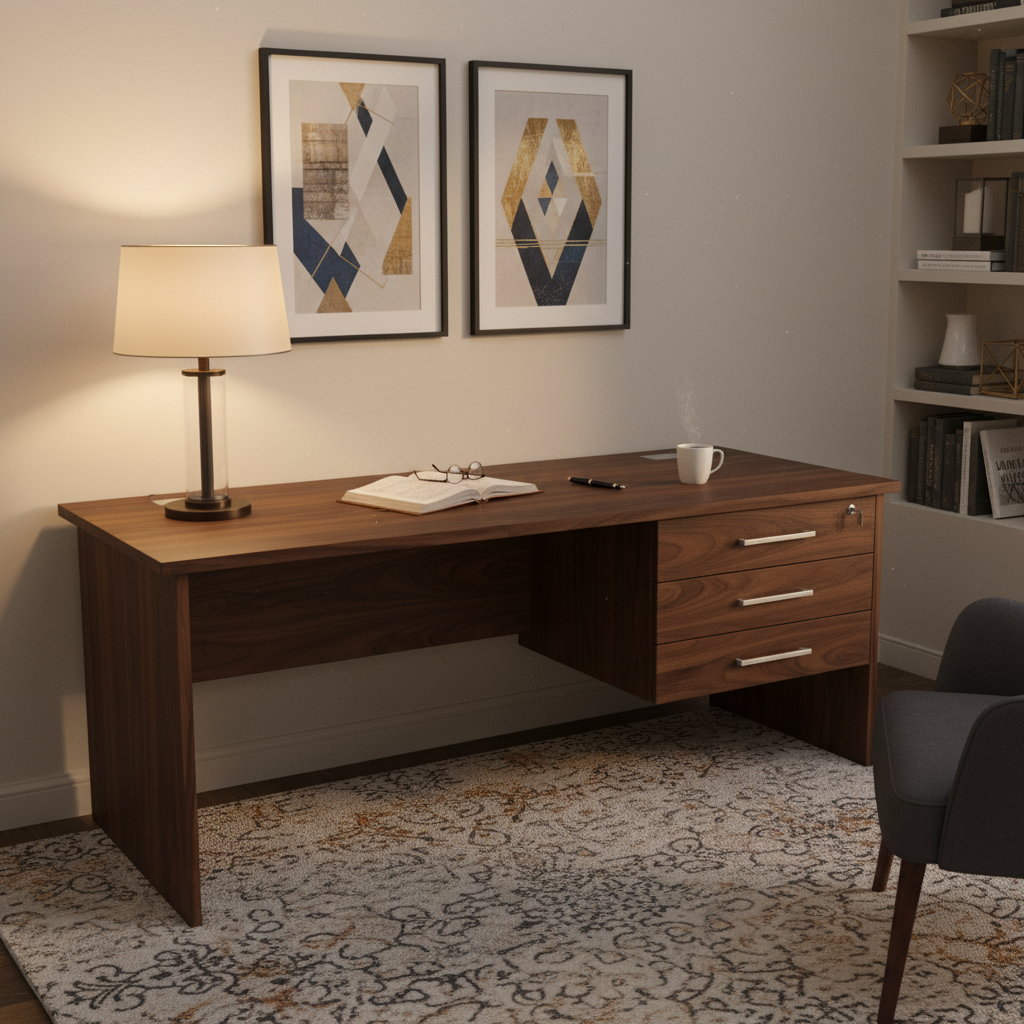 Office Desk Walnut IH 120 WLT | Premium Workspace Furniture UAE