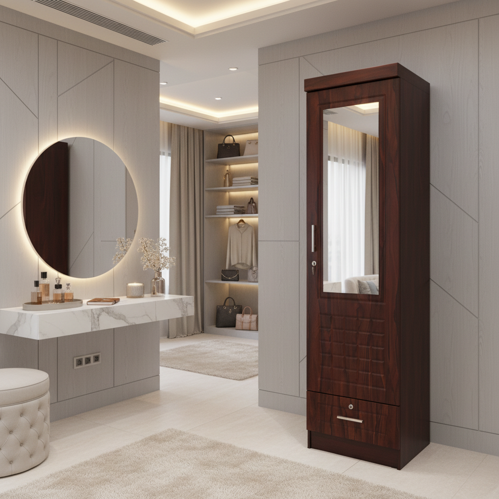 Single Door Wardrobe IH 711 in Dressing Room – Luxury Storage Dubai Abu Dhabi UAE