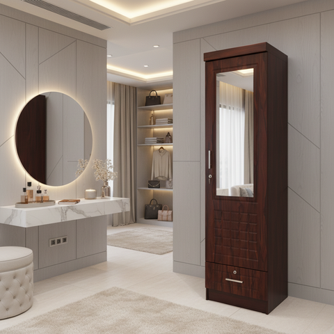 Single Door Wardrobe IH 711 in Dressing Room – Luxury Storage Dubai Abu Dhabi UAE
