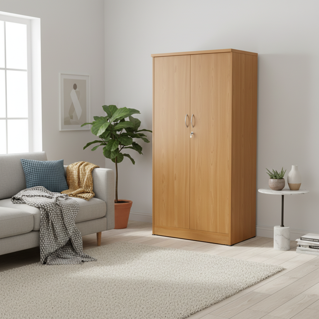 Book Cabinet with Wooden Doors | Premium Storage | INFINI HOMES