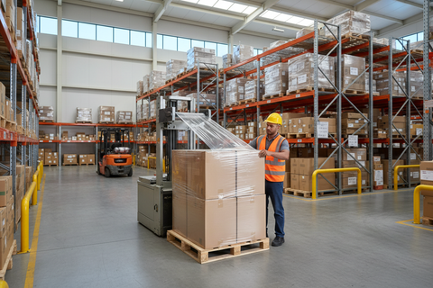 Power Stretch Film Machine Grade T25 - Industrial Pallet Wrap UAE | 500mm x 1500m