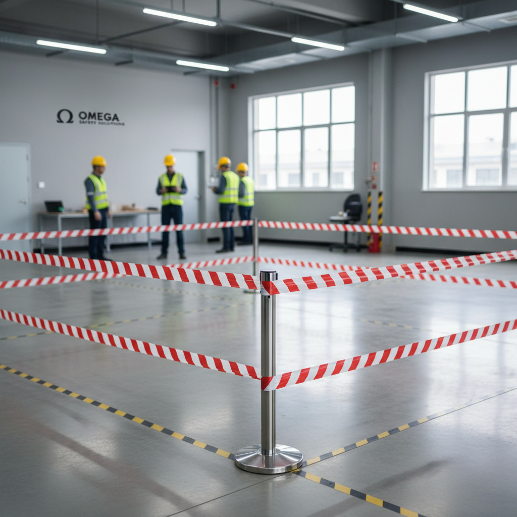 Red PE Warning Tape - Safety Barrier Tape for Construction Sites UAE | 100m Roll