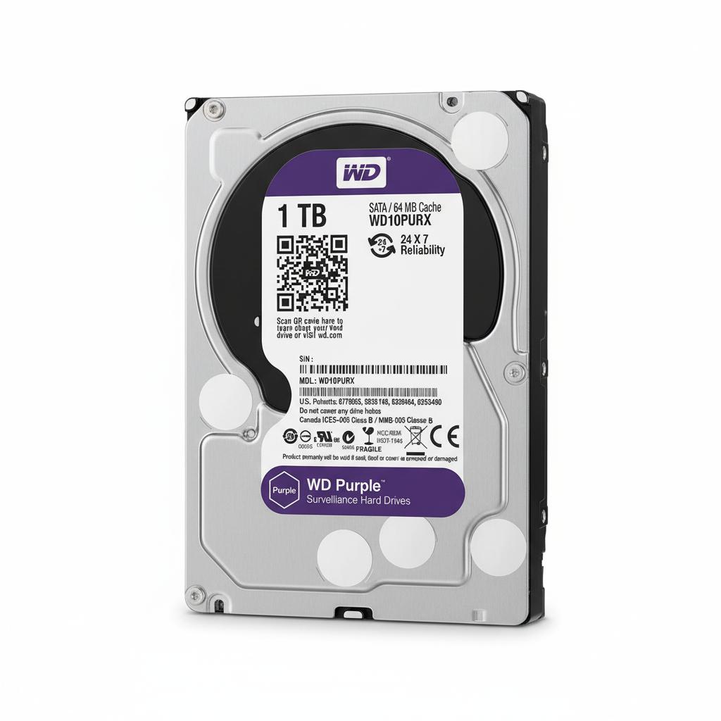WD Purple 1TB Surveillance Hard Drive UAE | WD10PURX SATA 6Gb/s | Dubai Abu Dhabi Sharjah Ajman Ras Al Khaimah Fujairah Umm Al Quwain