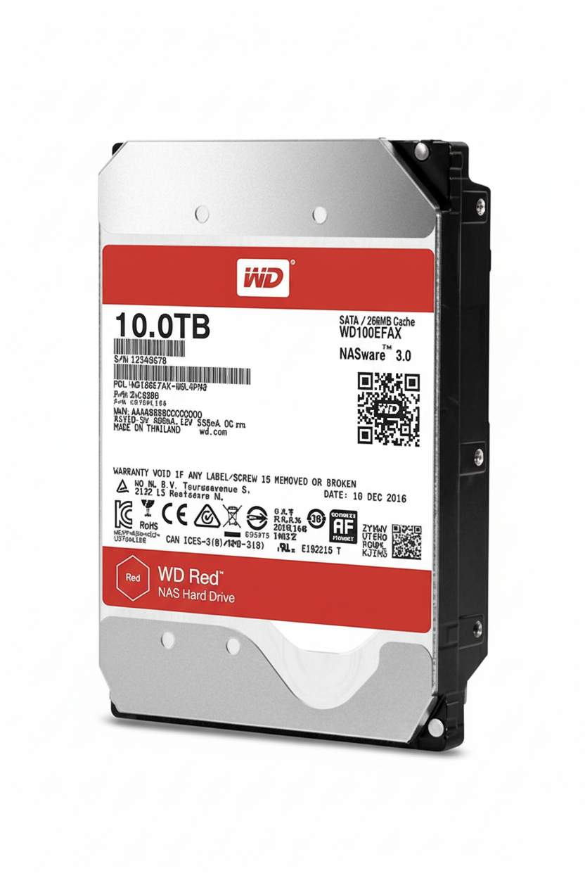 WD Red 10TB NAS HDD 5400RPM Class SATA 6Gb/s 3.5 Inch WD100EFAX | UAE Stock Dubai Abu Dhabi Sharjah Ajman Ras Al Khaimah Fujairah Umm Al Quwain